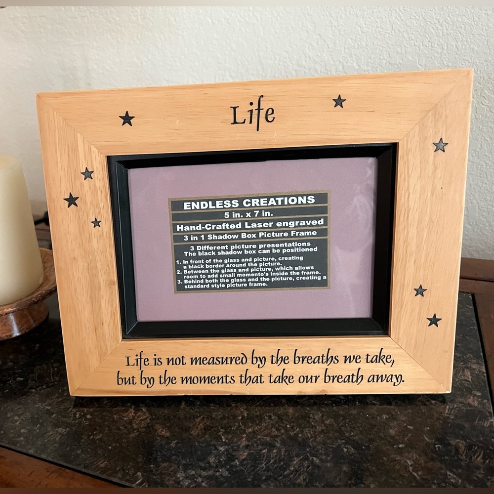 Laser Engraved Picture Frame